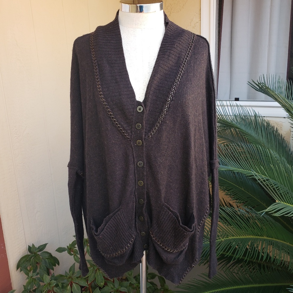 All Saints Raziel Chain Cardigan Sweater